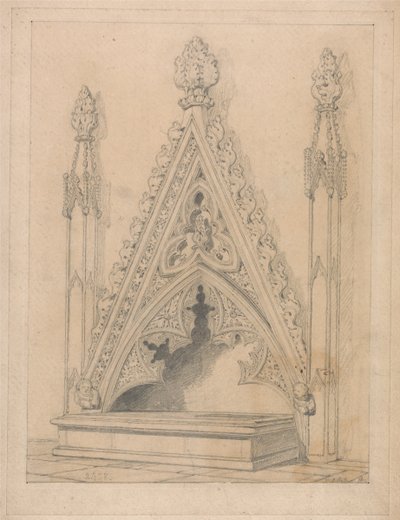 A Monument in Raveningham Church, Norfolk by John Sell Cotman